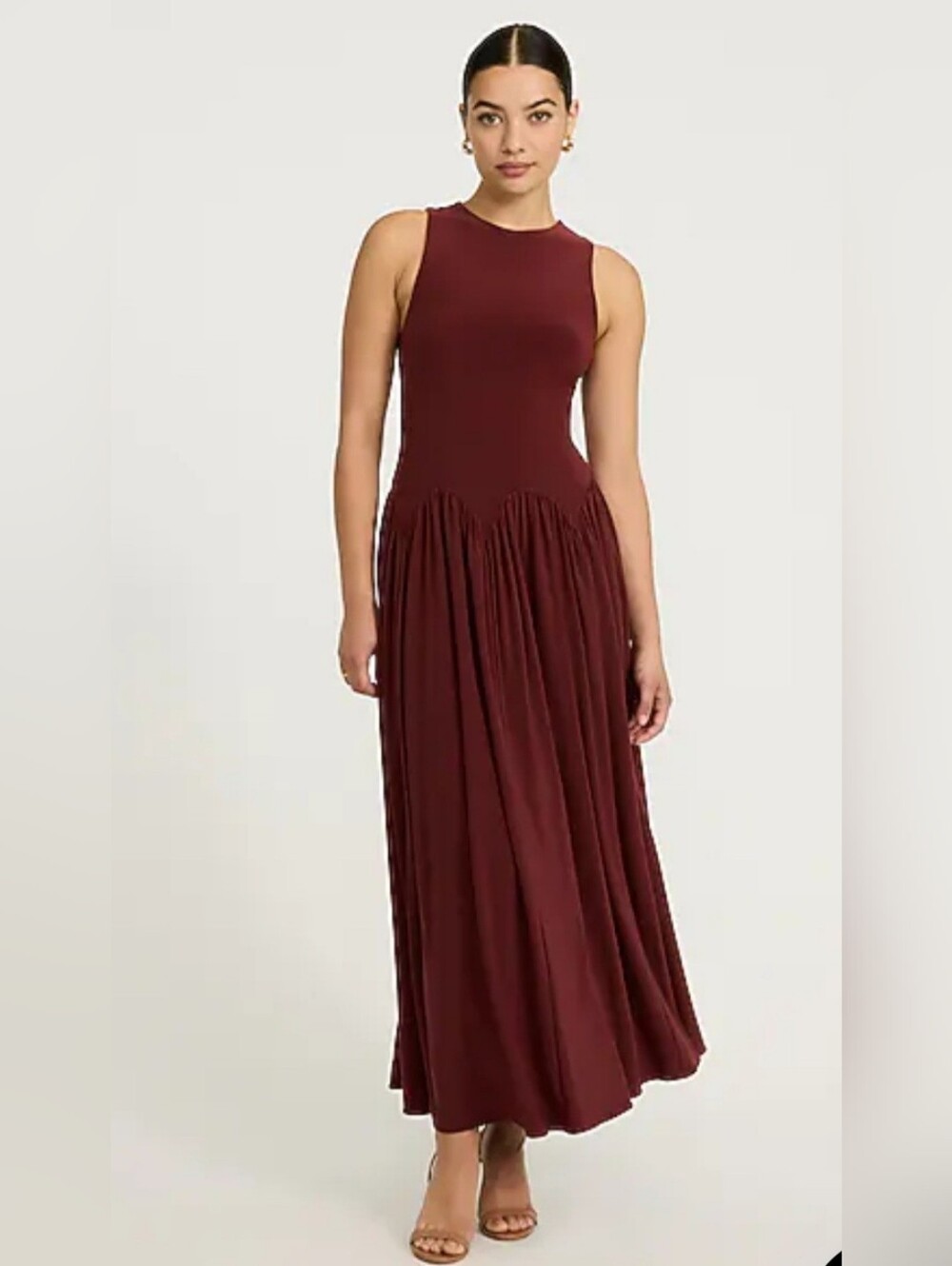 Express Crew Neck Fit And Flare Knit Dress Medium NWT